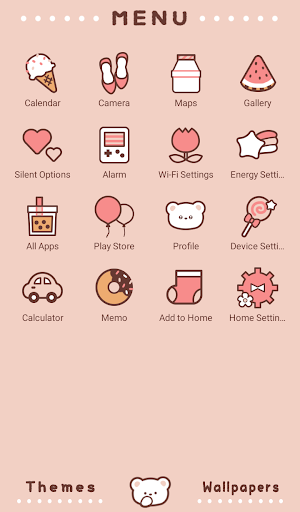 Bubble Tea Bear Theme +HOME Screen 2