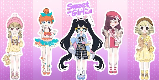 Sweet Girl MOD APK: Doll Dress Up Game (Costumes Unlocked) 10