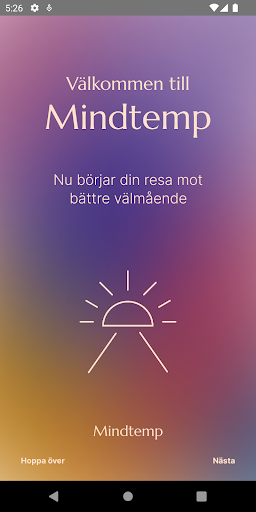 Android application Mindtemp screenshort