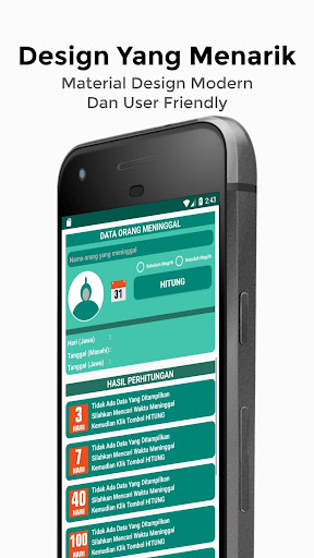 Android application Hitung Hari Peringatan Kematia screenshort