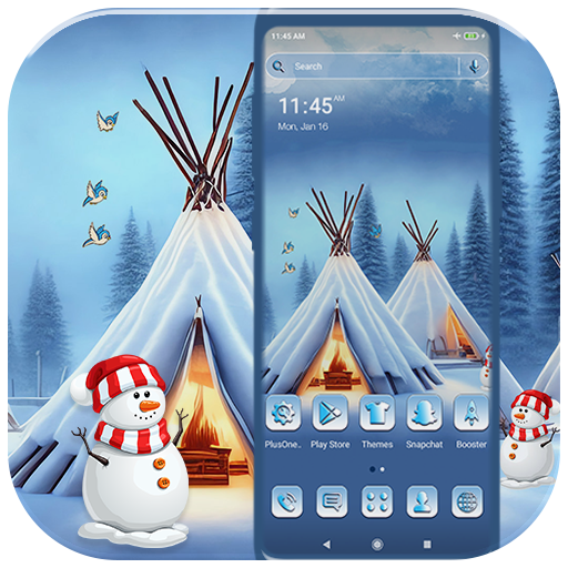 Winter Campfire Theme Launcher logo