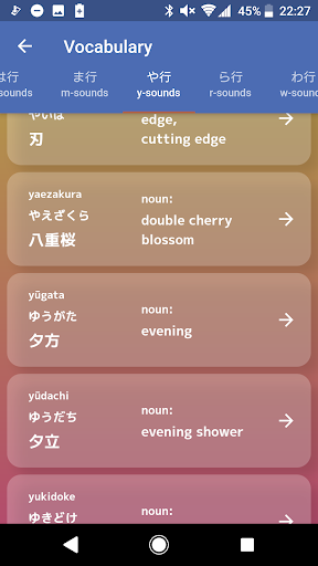 Japanese Vocabulary Master