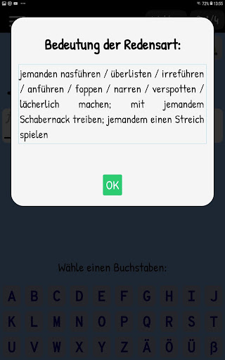 Redensarten-Galgenmännchen Screen 3