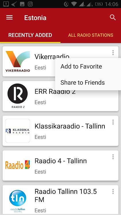 Estonian Radio Stations - 7.6.4 - (Android)