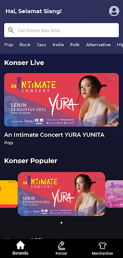 Android application ikonser screenshort