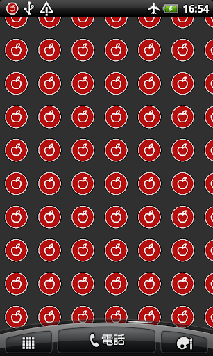 Android application りんごの水玉　壁紙 screenshort