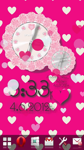 FREECUTE QLOCK LWP Baby Pink