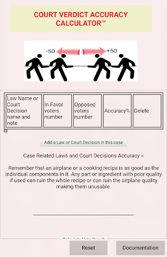 Verdict Accuracy Calculator Screen 2