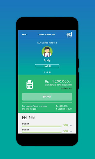 Android application Parent - edConnect screenshort