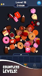 Food Match 3D: Tile Puzzle