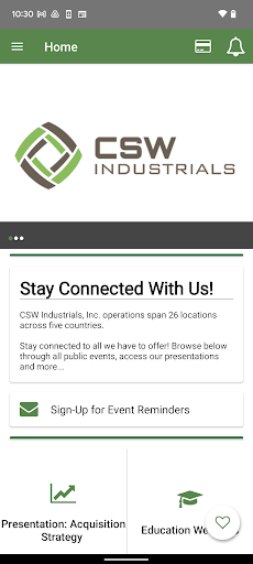 Android application CSWI Connect screenshort