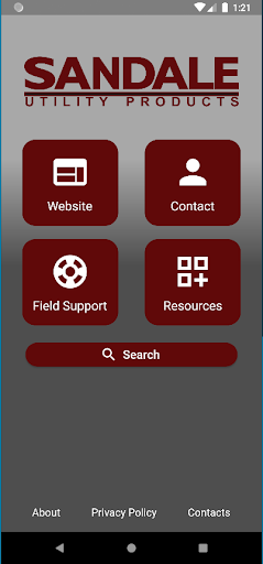 Android application Sandale screenshort