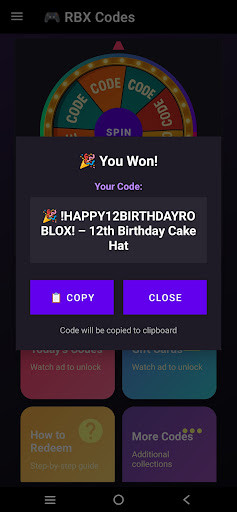 Promo Code RBX screenshot 1