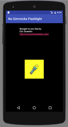 Android application No Gimmicks Flashlight screenshort