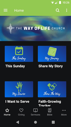 Android application The Way of Life Church screenshort