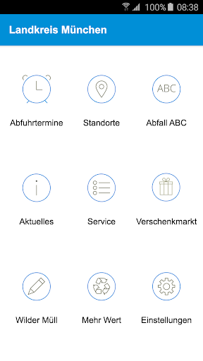 Android application Abfall App Landkreis München screenshort