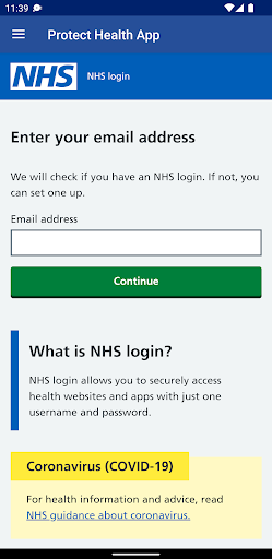 Protect Health App Screen 2