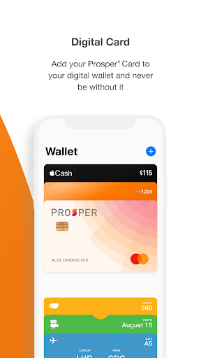 My Prosper Card Screen 3