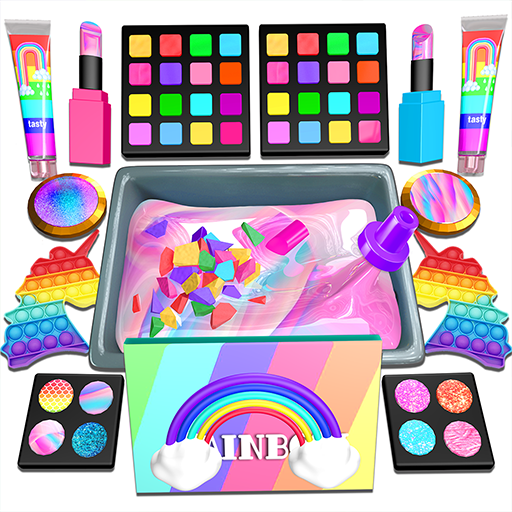 Mix Makeup & Pop it into Slime logo