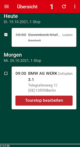 Android application Duvenbeck Mobile Client screenshort