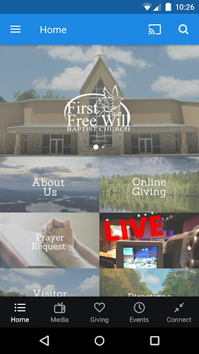 Android application Hayesville Free Will screenshort