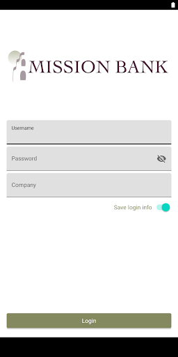 Android application Mission Bank Business mRDC screenshort