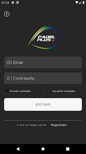 Android application Padel Plus Chile screenshort