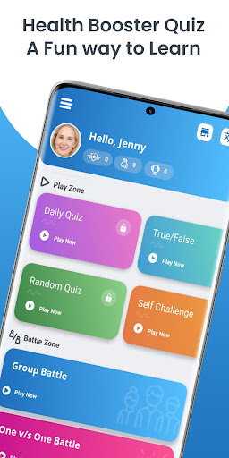 Android application Health Booster Quiz screenshort