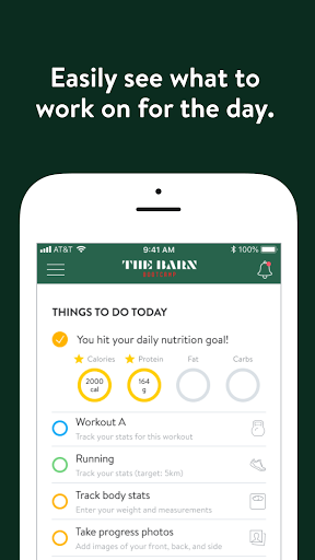 Android application The Barn Bootcamp screenshort