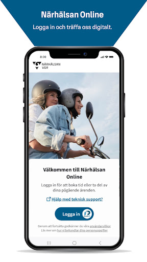 Android application Närhälsan Online screenshort