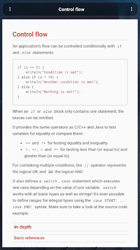 Screenshot of D Programming Language