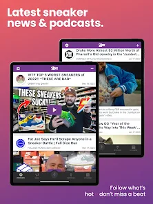 Sneaker news websites store