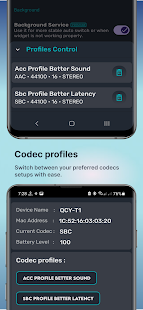 Bluetooth Codec Changer Capture d'écran