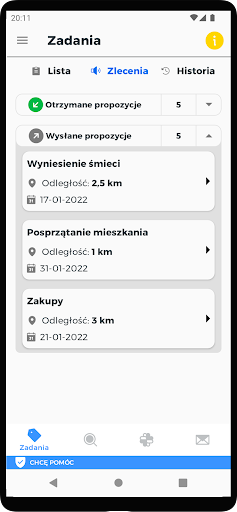 Android application Dobry Sąsiad SOS screenshort