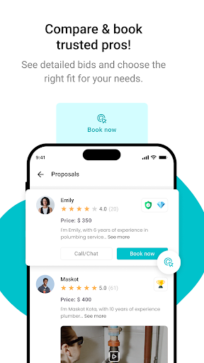 Screenshot of Allbetter: Find Home Pros Fast