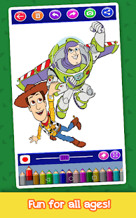 Toy Story coloring cartoon book screenshots 4