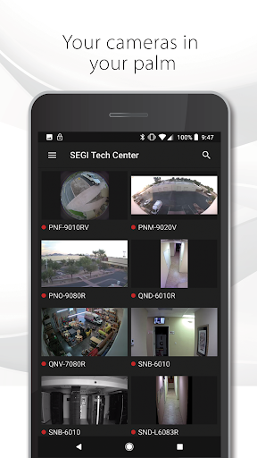 Android application Wisenet WAVE screenshort