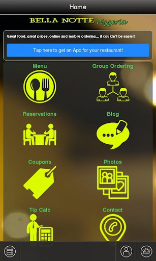 Android application Restaurant App Engines Demo screenshort