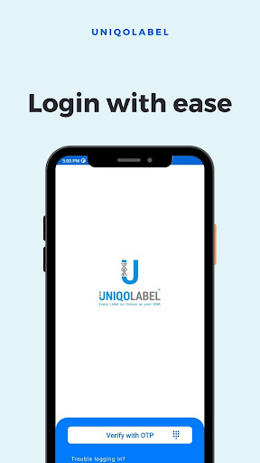 Android application UNIQOLABEL screenshort