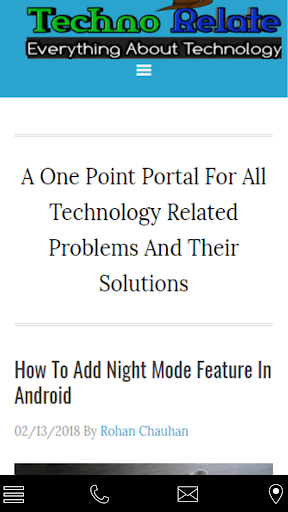 Android application Technorelate Demo screenshort