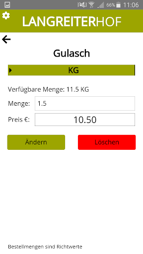 Android application Langreiterhof screenshort