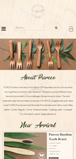Android application PURECO - Neem Wood Accessories screenshort