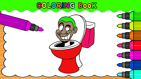 Coloring Book Skibido toilet