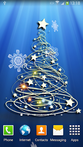 Android application 3D Christmas Tree Wallpaper screenshort