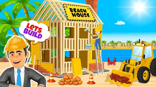 해변 드림 하우스 건설 장식 게임
