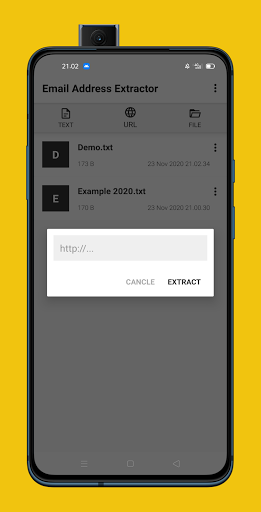 Email Address Extractor Screen 3