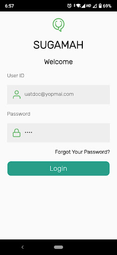 Android application Sugamah-Doctor screenshort