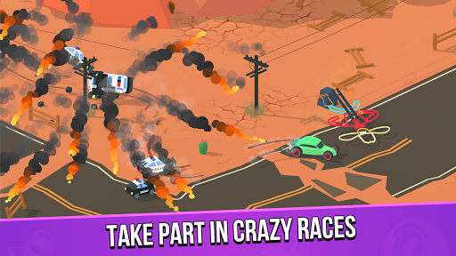 Smash racing: drive from cops, make an epic crash! screenshots 7