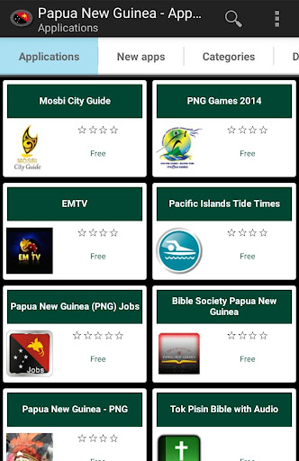 Android application Papua New Guinean apps screenshort