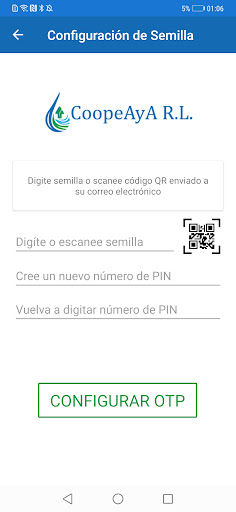 Android application CoopeAyA Token screenshort